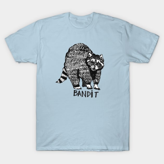 The Raccoon Bandit T-Shirt by Tessa McSorley